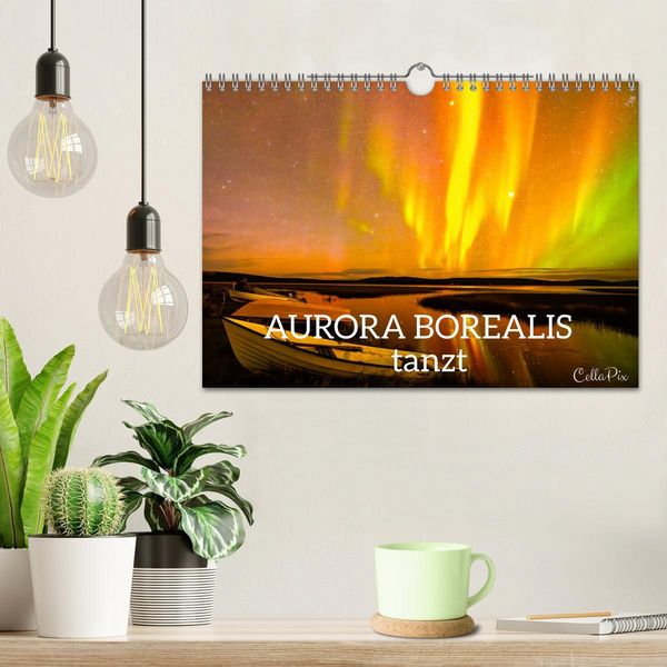 Produktbild: AURORA BOREALIS tanzt (Wandkalender 2026 DIN A4 quer), CALVENDO Monatskalender