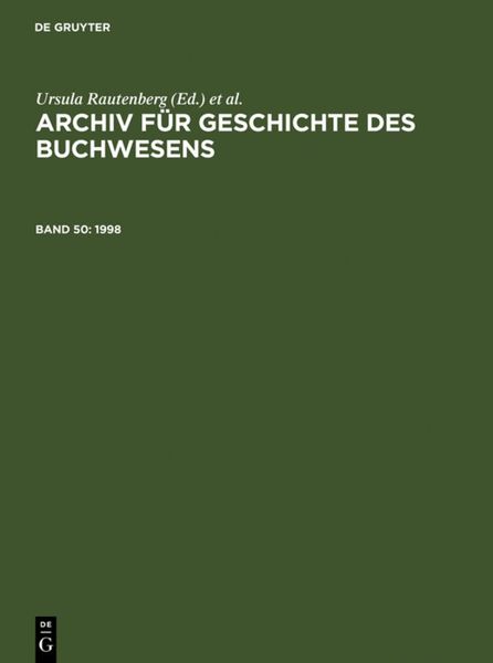 Produktbild: Archiv f&uuml;r Geschichte des Buchwesens / 1998