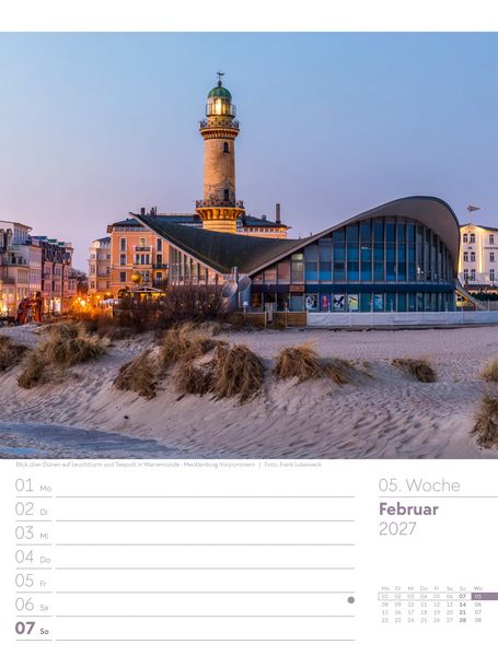 Produktbild: Malerisches Deutschland Wochenplaner Kalender 2027