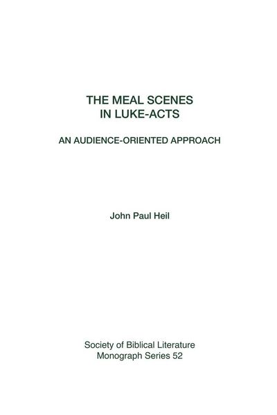 Produktbild: The Meal Scenes in Luke-Acts
