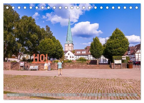 Produktbild: Ein Blick auf Holzminden an der Weser (Tischkalender 2026 DIN A5 quer), CALVENDO Monatskalender
