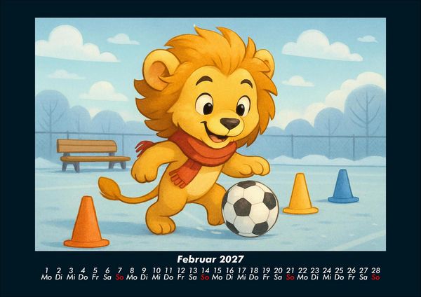Produktbild: Buschi und das Fu&szlig;balljahr 2027 Fotokalender DIN A4