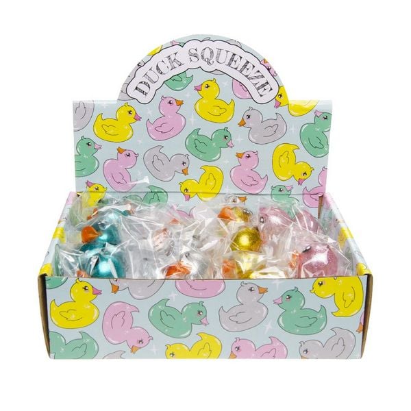Produktbild: Squeeze Glitter Duck, 6 cm, (sortiert, Farbe nicht w&auml;hlbar)