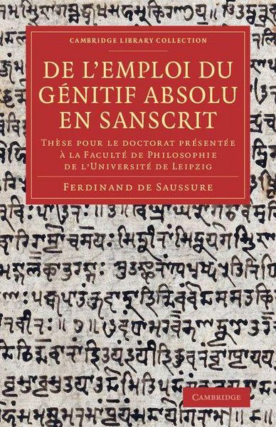 Produktbild: De l'emploi du g&eacute;nitif absolu en Sanscrit