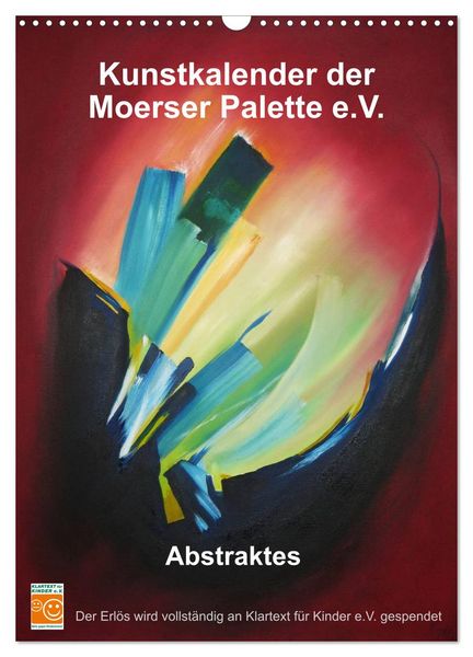 Produktbild: Kunstkalender der Moerser Palette e.V. - Abstraktes (Wandkalender 2026 DIN A3 hoch), CALVENDO Monatskalender