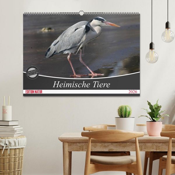 Produktbild: Heimische Tiere (Wandkalender 2026 DIN A2 quer), CALVENDO Monatskalender