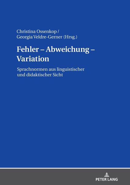 Produktbild: Fehler - Abweichung - Variation