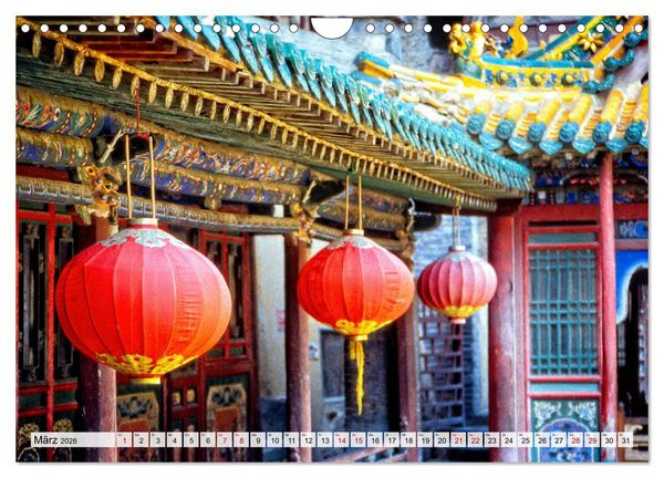 Produktbild: Die Grotten und h&auml;ngenden Kl&ouml;ster von Yungang (Wandkalender 2026 DIN A4 quer), CALVENDO Monatskalender