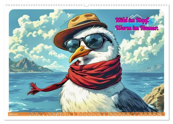 Produktbild: Norddeutsch Cool - Comic (Wandkalender 2027 DIN A2 quer), CALVENDO Monatskalender