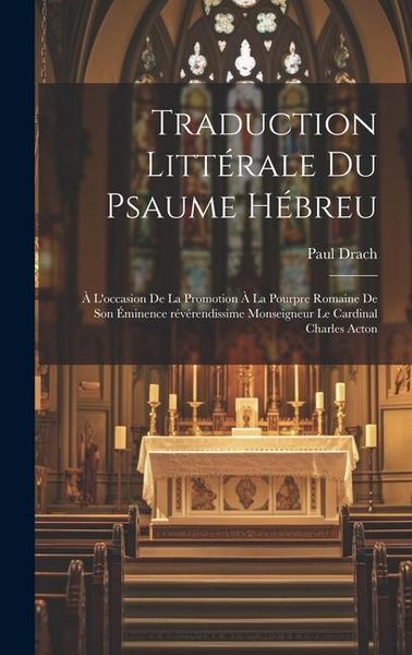Produktbild: Traduction litt&eacute;rale du Psaume h&eacute;breu