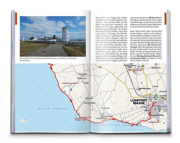 Produktbild: KOMPASS Wanderf&uuml;hrer Wales, 60 Touren mit Extra-Tourenkarte