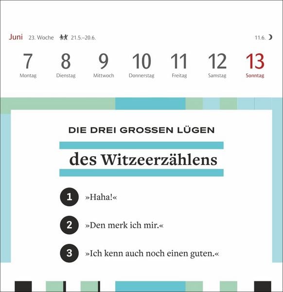 Produktbild: Die drei gro&szlig;en L&uuml;gen Premium-Postkartenkalender 2027 - 53 Postkarten mit am&uuml;santen Alltagsl&uuml;gen