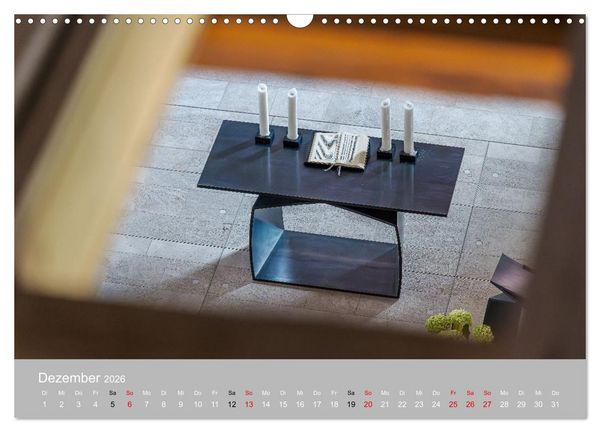 Produktbild: Backnang - Panoramablicke in die Stiftskirche (Wandkalender 2026 DIN A3 quer), CALVENDO Monatskalender