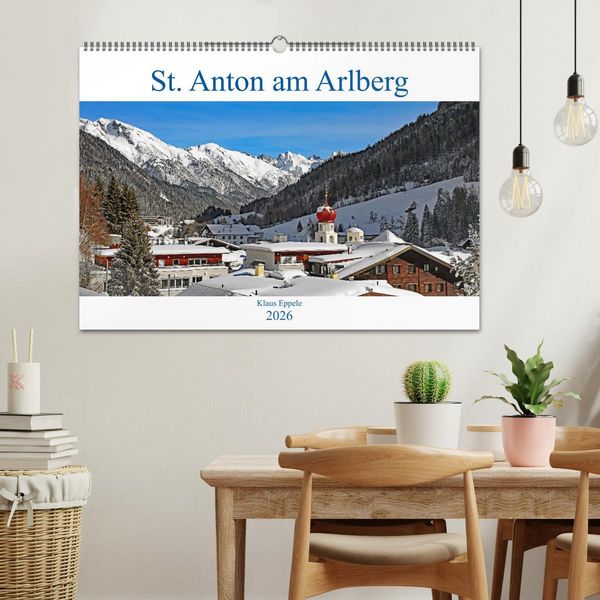 Produktbild: St. Anton am Arlberg (Wandkalender 2026 DIN A2 quer), CALVENDO Monatskalender