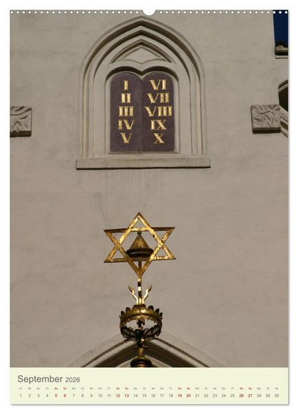 Produktbild: J&uuml;disches Prag (Wandkalender 2026 DIN A2 hoch), CALVENDO Monatskalender