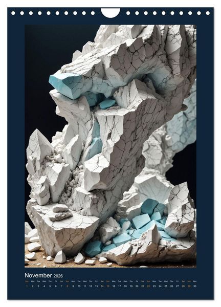 Produktbild: Fantastic Minerals - Mysterious Treasures (Wall Calendar 2026 DIN A4 portrait), CALVENDO 12 Month Wall Calendar