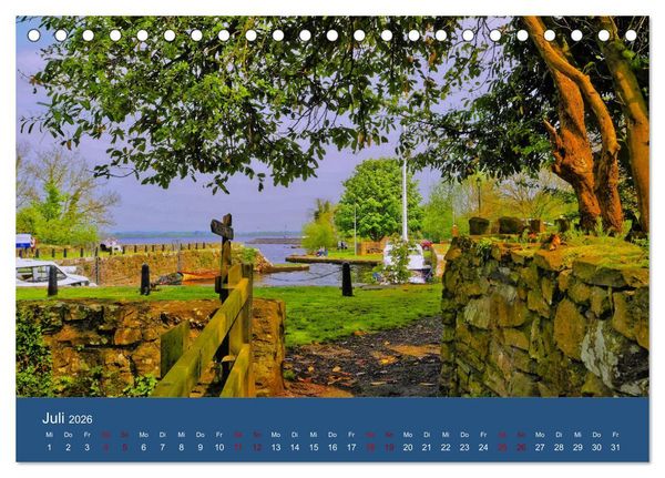 Produktbild: Auf dem Shannon - Mit dem Boot durch Irland (Tischkalender 2026 DIN A5 quer), CALVENDO Monatskalender