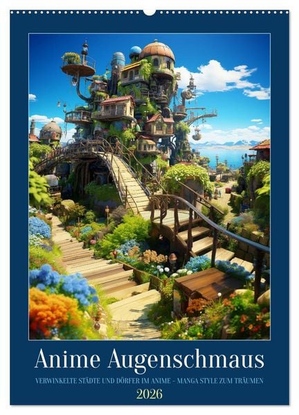 Anime Augenschmaus (Wandkalender 2026 DIN A2 hoch), CALVENDO Monatskalender