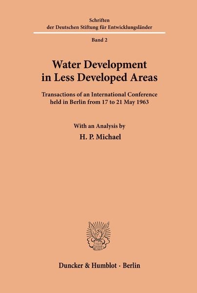 Produktbild: Water Development in Less Developed Areas.