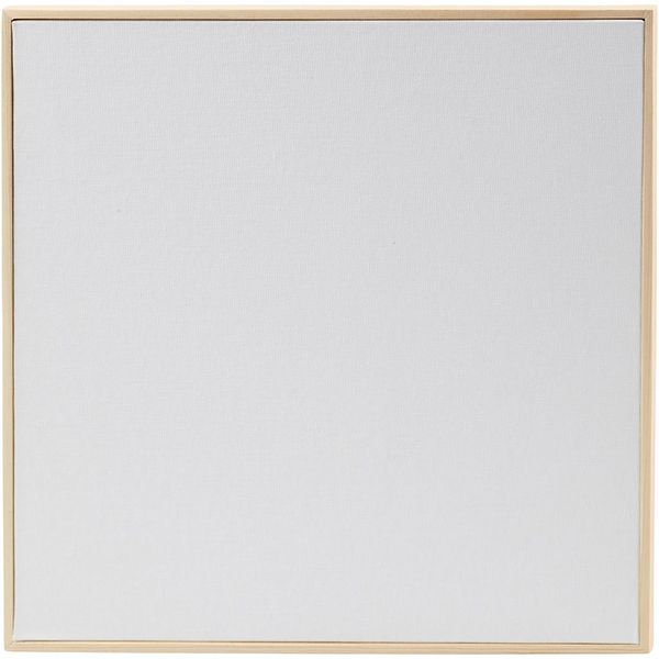 Produktbild: Creativ Company Malpappe mit Rahmen, Gr&ouml;&szlig;e 30x30 cm, 280 g, Wei&szlig;, 10 Stk