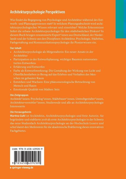 Produktbild: Architekturpsychologie Perspektiven