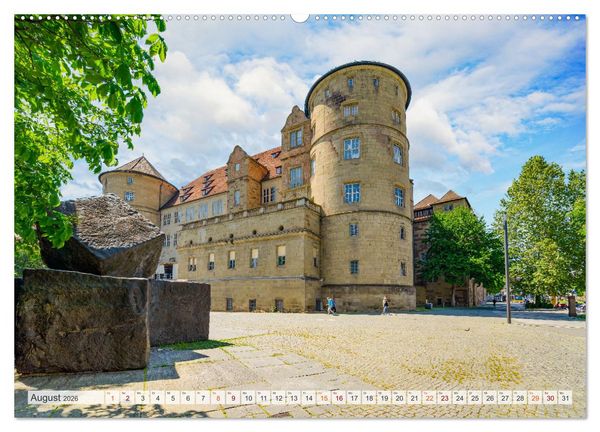 Produktbild: Stuttgart Stadtrundgang (Wandkalender 2026 DIN A2 quer), CALVENDO Monatskalender