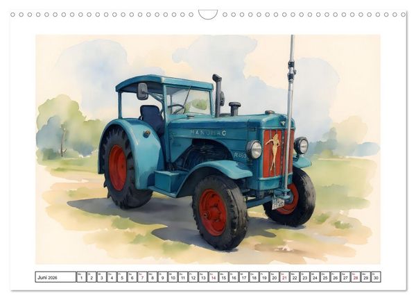 Produktbild: Alte Schlepper in neuem Glanz (Wandkalender 2026 DIN A3 quer), CALVENDO Monatskalender