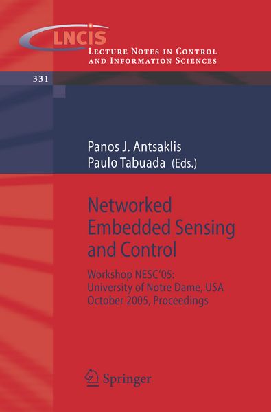 Produktbild: Networked Embedded Sensing and Control