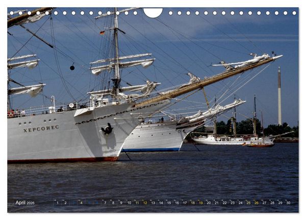 Produktbild: Analoge Fotografie Tall Ships Sail 1995 Bremerhaven (Wandkalender 2026 DIN A4 quer), CALVENDO Monatskalender