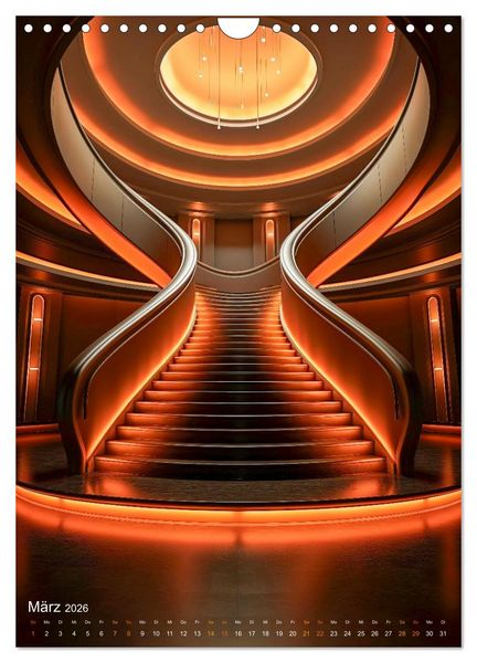 Produktbild: Treppen Architektur (Wandkalender 2026 DIN A4 hoch), CALVENDO Monatskalender