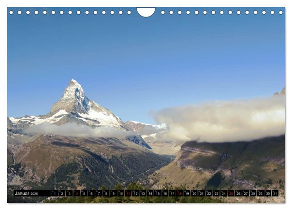 Produktbild: Und ewig lockt das Matterhorn (Wandkalender 2026 DIN A4 quer), CALVENDO Monatskalender