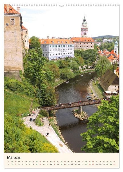 Produktbild: Krumau in Tschechien - Wundersch&ouml;nes Cesky Krumlov (hochwertiger Premium Wandkalender 2026 DIN A2 hoch), Kunstdruck in Hochglanz