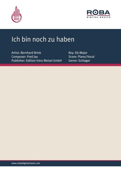 Produktbild: Ich bin noch zu haben