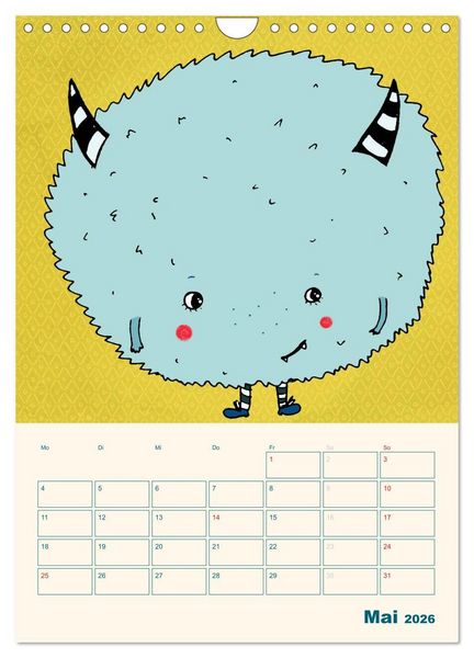 Produktbild: Kindliche Motive von Little Miss Arty - Illustrationen! (Wandkalender 2026 DIN A4 hoch), CALVENDO Monatskalender