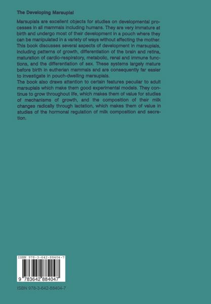 Produktbild: The Developing Marsupial