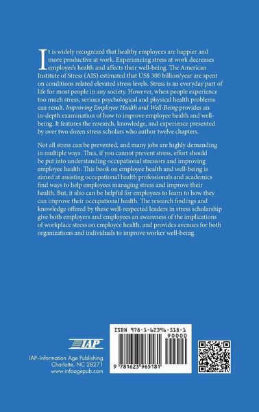 Produktbild: Improving Employee Health and Well Being (Hc)