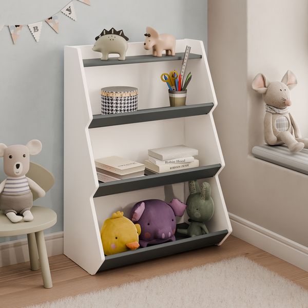 Produktbild: Holz Kinderregal B&uuml;cherregal Kinder Regal Malusa