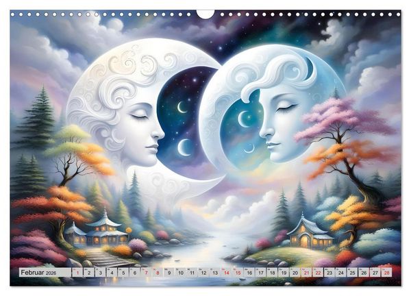 Produktbild: Mondsichelzauber Eine Reise durch die Natur (Wandkalender 2026 DIN A3 quer), CALVENDO Monatskalender