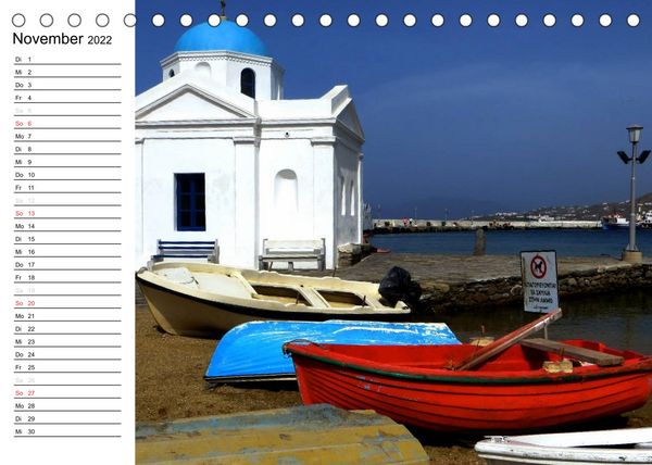 Produktbild: MYKONOS - Insel der Winde (Tischkalender 2022 DIN A5 quer)