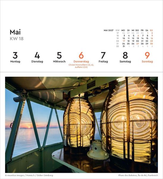 Produktbild: Leuchtt&uuml;rme - KUNTH Postkartenkalender 2027