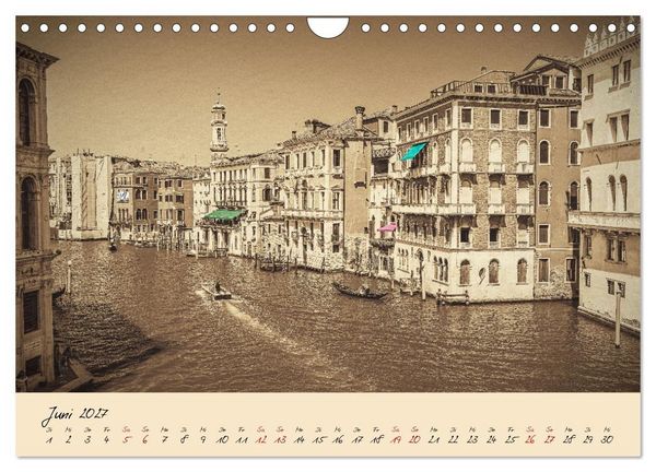 Produktbild: Venedig Seppia e tinta (Wandkalender 2027 DIN A4 quer), CALVENDO Monatskalender