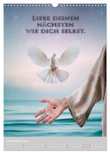 Produktbild: GOTTES 10 GEBOTE (Wandkalender 2026 DIN A3 hoch), CALVENDO Monatskalender