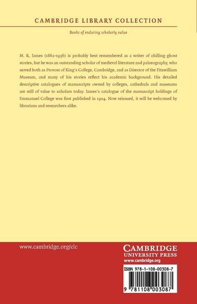 Produktbild: The Western Manuscripts in the Library of Emmanuel College