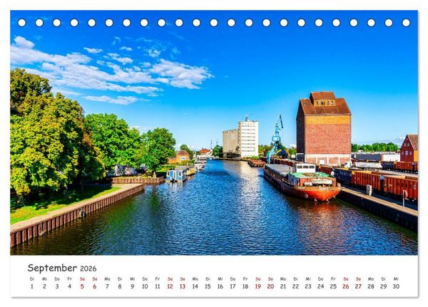 Produktbild: Anklam und Umgebung (Tischkalender 2026 DIN A5 quer), CALVENDO Monatskalender