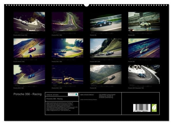 Produktbild: Porsche 356 - Racing (hochwertiger Premium Wandkalender 2026 DIN A2 quer), Kunstdruck in Hochglanz