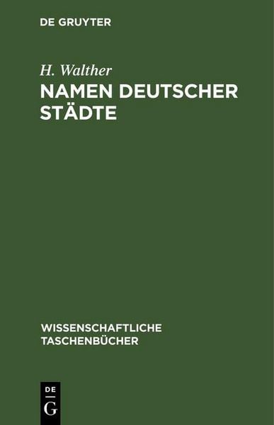 Produktbild: Namen deutscher St&auml;dte