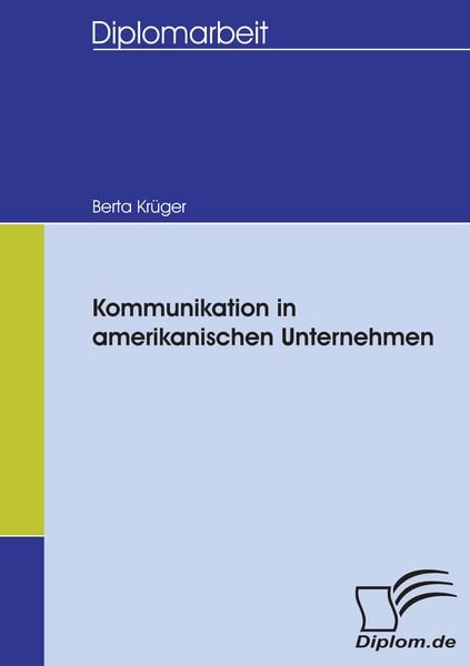 Produktbild: Kommunikation in amerikanischen Unternehmen