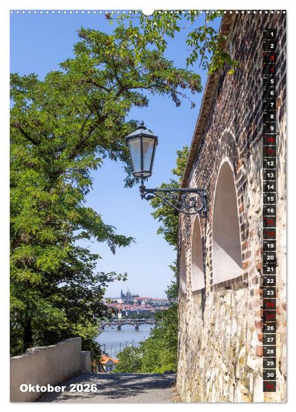 Produktbild: PRAG Historisches Stadtherz (hochwertiger Premium Wandkalender 2026 DIN A2 hoch), Kunstdruck in Hochglanz