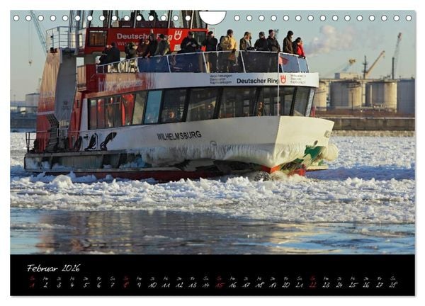Produktbild: Boote und Schiffe auf Elbe und Ostsee (Wandkalender 2026 DIN A4 quer), CALVENDO Monatskalender