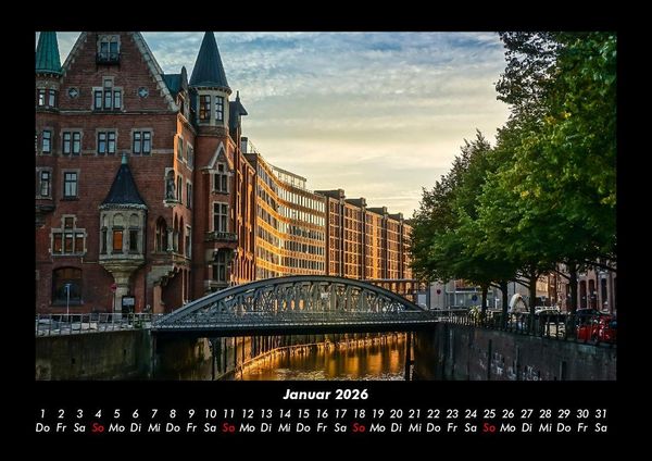 Produktbild: Hamburgs Sch&ouml;nheit 2026 Fotokalender DIN A3